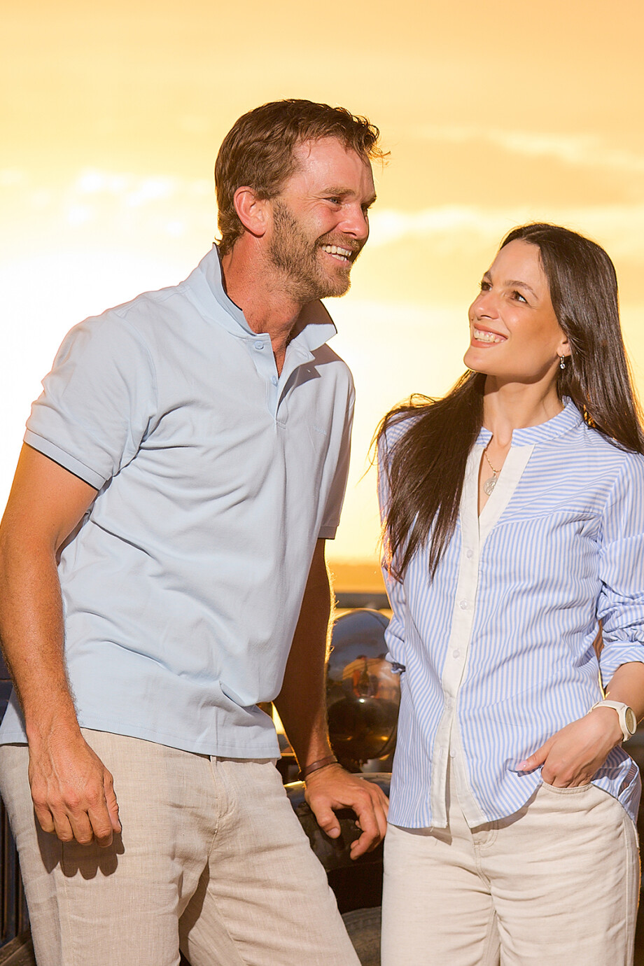 Remera Polo Tranquera Celeste