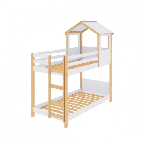 Cama cucheta 1 Plaza Madera Maciza - Juvenil Cama cucheta 1 Plaza Madera Maciza - Juvenil