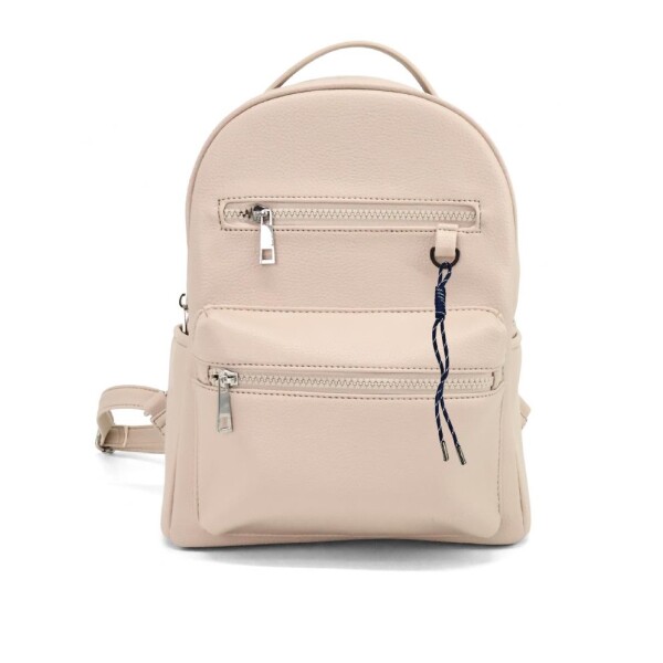 Mochila tres bolsillos beige