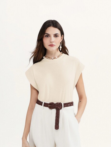 BLUSA BÁSICA BEIGE
