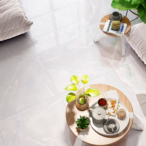 Cerámica GRIS MARMOLADO Pulida 75x75 Rectificada GAMAS DE GRIS