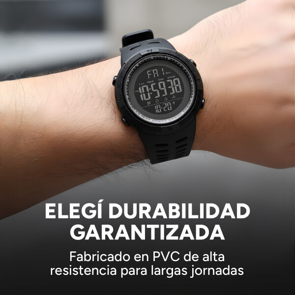 Reloj Deportivo Digital Resistente Al Agua Color Negro