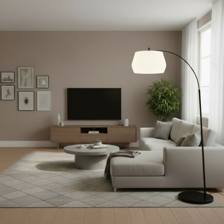 ARTEFACTO DECORATIVO DE PIE ORBIS Luminaria de Pie Orbis Blanca