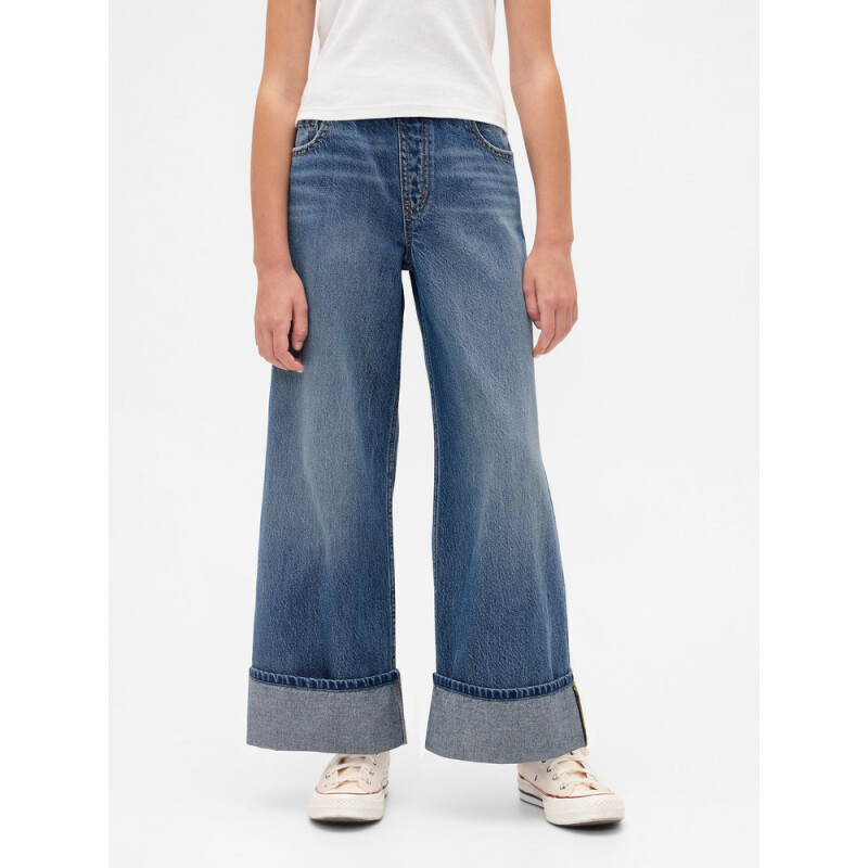 PO BAGGY - CUFF MED MEDIUM WASH