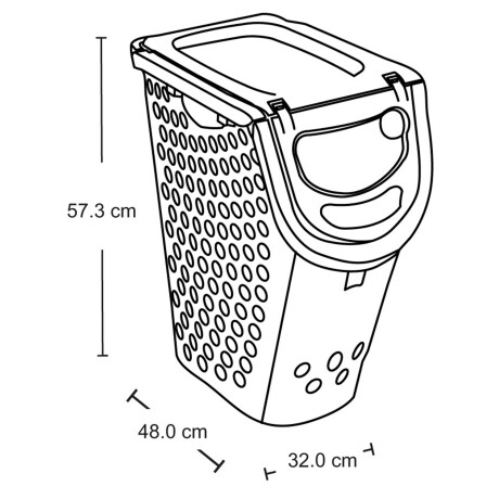 Cesta para Ropa Rimax Plus 51 Litros Cesta para Ropa Rimax Plus 51 Litros