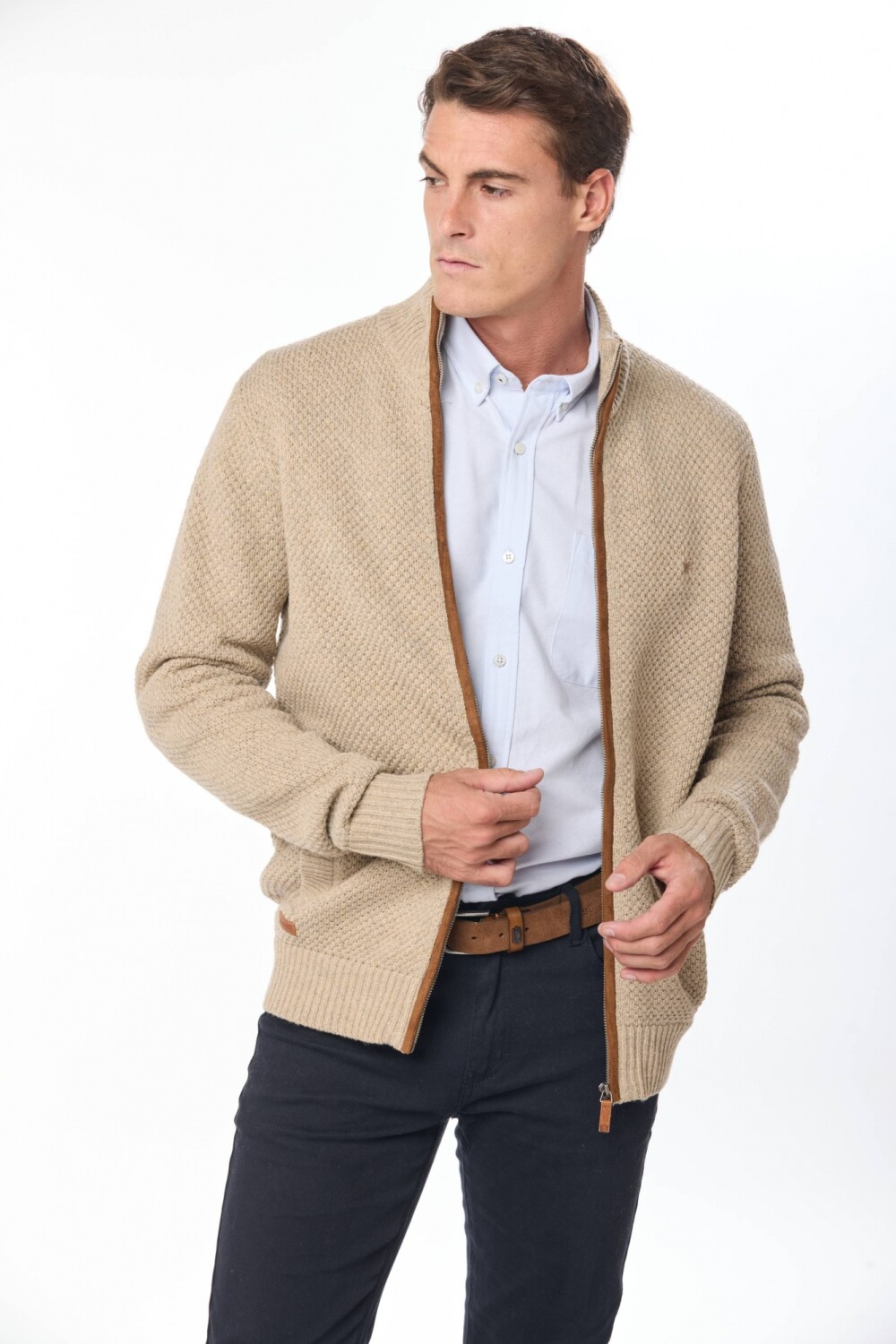 CAMPERA TEJIDO GRUESO Beige