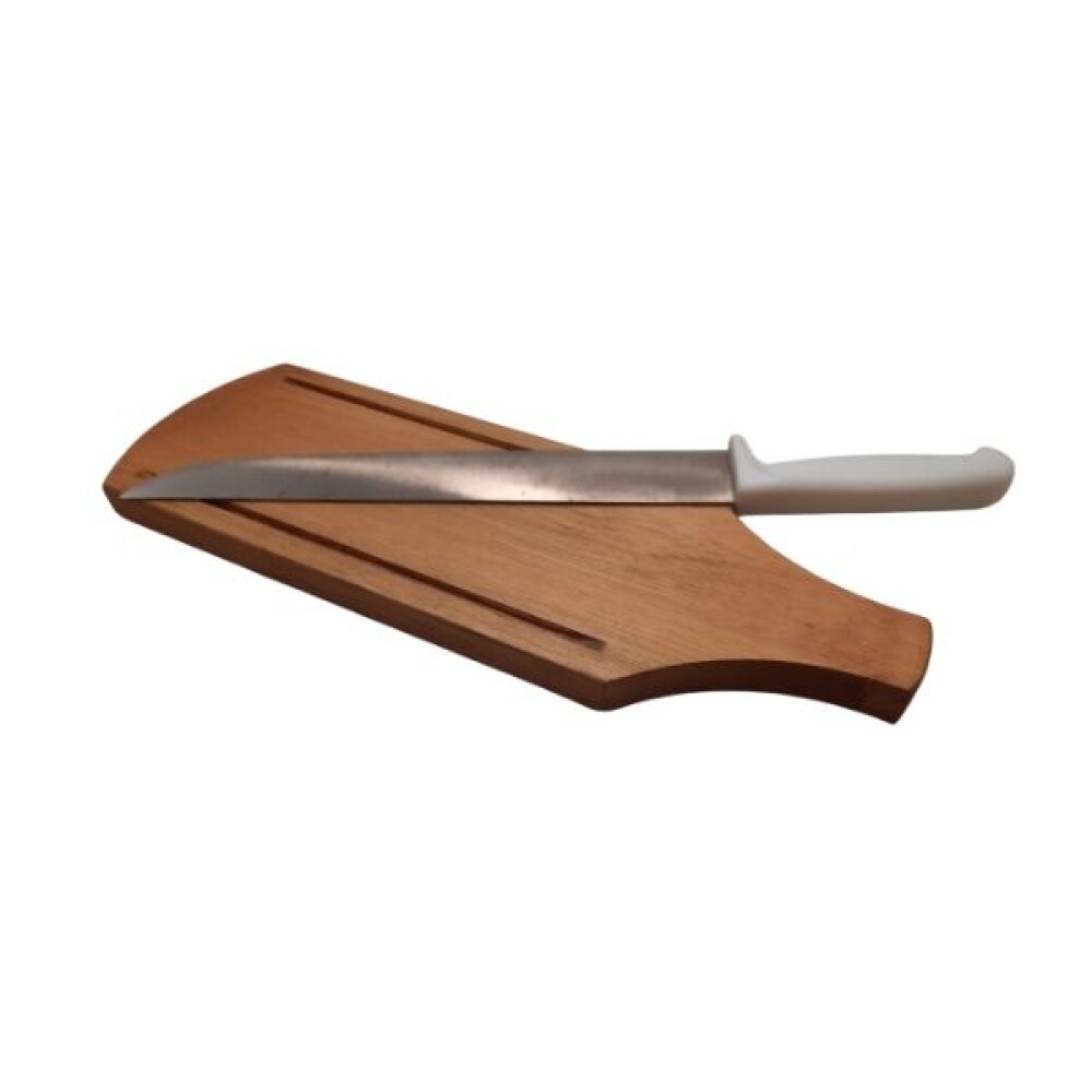 Tabla Eucaliptus 42x14 cms y cuchilla profesional Tabla Eucaliptus 42x14 cms y cuchilla profesional