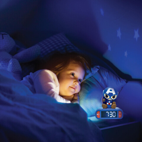 Reloj Despertador Digital 3D Lexibook Capitán América