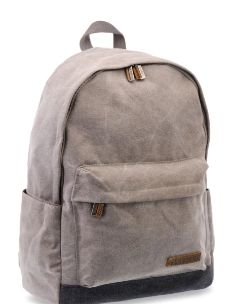 MOCHILA DE LONA Gris