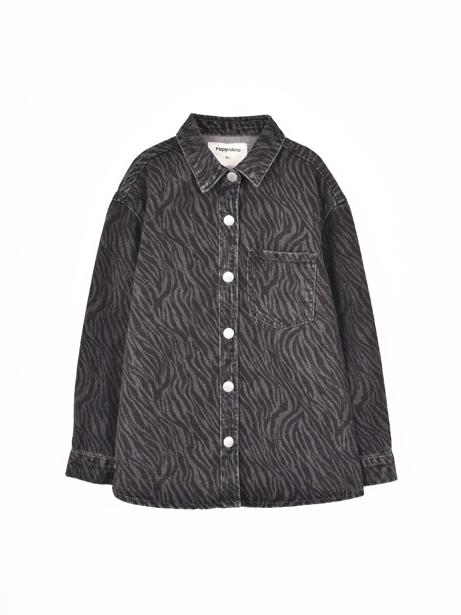 CAMPERA DINORA PRINT II - NEGRO 