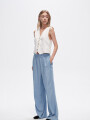Pantalon Delfin Celeste Grisaceo