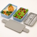 LUNCHERA VIANDA PRACTICA 23X13X9CM MULTICOLOR