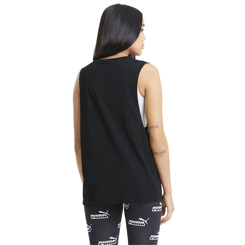 Musculosa Puma Cut Off Logo de Mujer - 586864 01 Negro