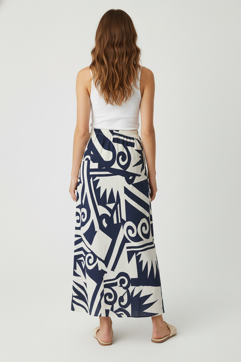 Falda Tama Estampado 1