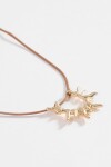 Collar cordón dije sol dorado