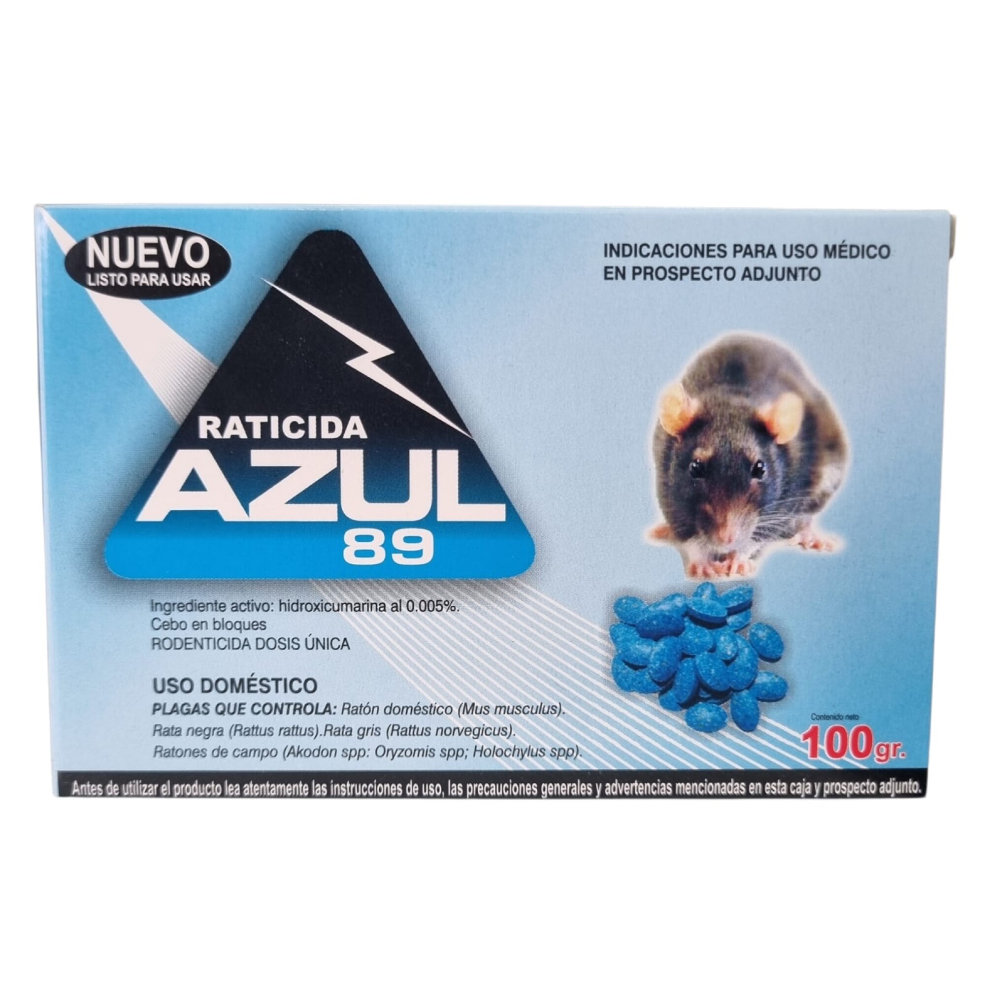 Raticida Azul 89 100g — Droguería Paysandú