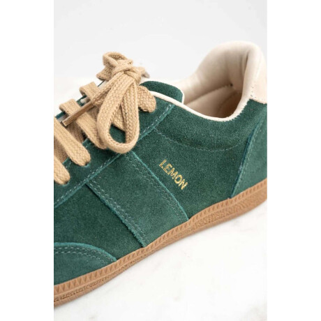 Zapatilla Gamuza Verde