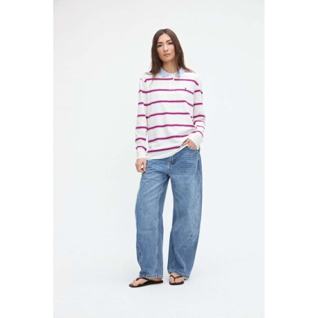 Remera polo Danica Off white