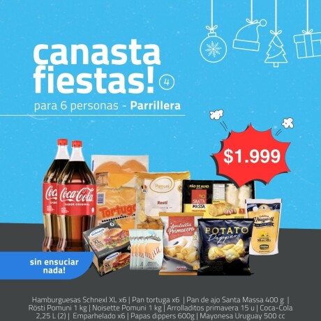 CANASTA FAMILIAR PARILLERA PARA 6 PERSONAS CANASTA FAMILIAR PARILLERA PARA 6 PERSONAS