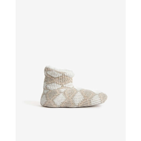 Pantuflas Botita Combinacion Tricolor