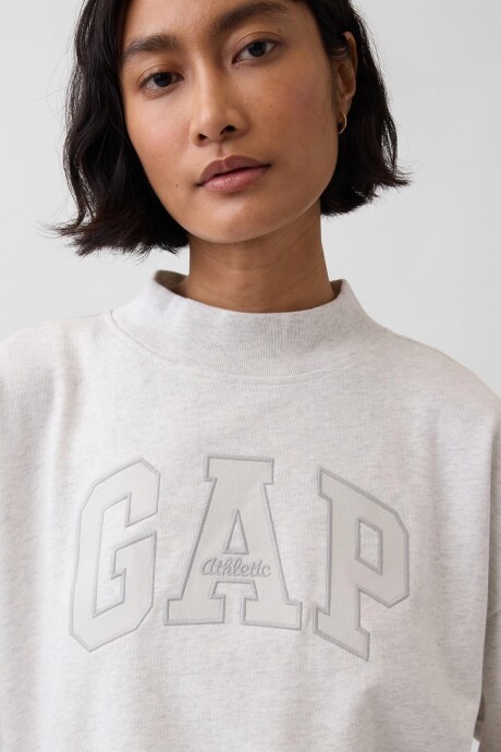Buzo Deportivo Sin Flepa Mujer Pale Grey Heather Bc01