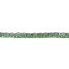 Pulsera circulos-Plata 925-Piedra raíz de esmeralda-PU3017 conpiedra