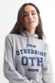 Hoodie estampado - UNISEX GRIS MELANGE