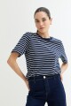 Remera a rayas AZUL MARINO Y BLANCO