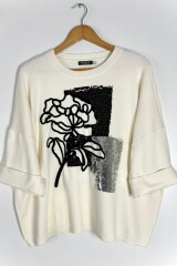 SWEATER C/VISCOSA RAW BLANCO