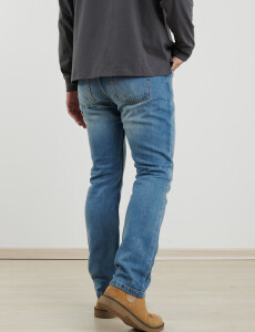080687 PANTALON HARRINGTON LABEL Celeste Oscuro