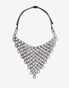 Collares Cortos Metal Collar Corto Mesh Metálica - Plateado Antique Silver
