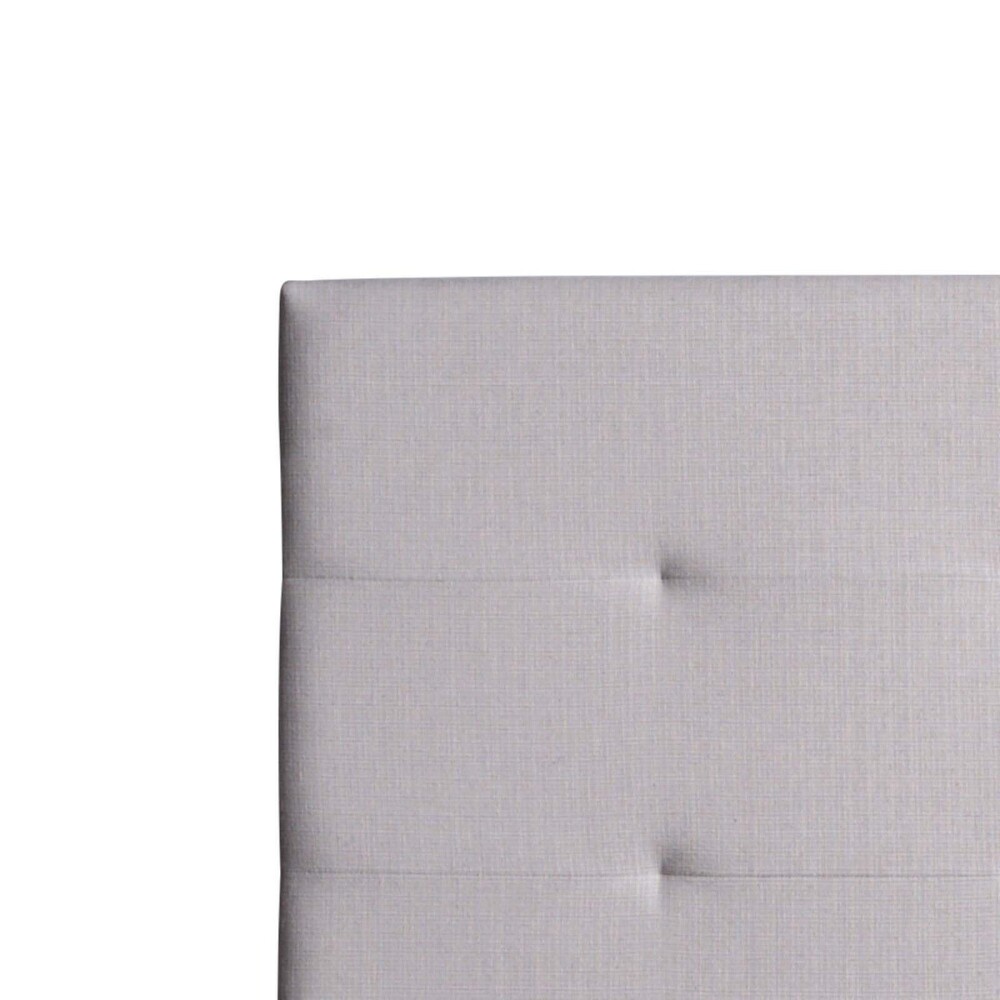 RESPALDO QUEEN TELA GRIS CLIO