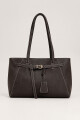 CARTERA SUEDE HEBILLA MARRON