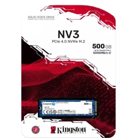 Disco Ssd NV3 Kingston 500GB Nvme M.2 Pcie 2280 001