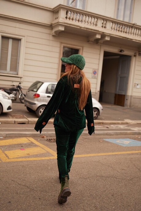 Velvet Suit Pant Verde