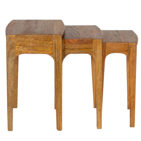MESA AUXILIAR MADERA MARRON VINTAGE CASTAÑO