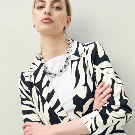 BLAZER IRENE Negro/Crudo