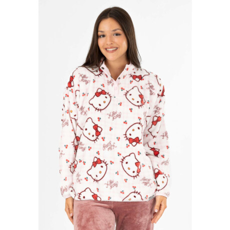 Hoodie coral kitty Rosado