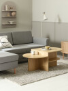 Mesa de centro LISBJERG 60x107 estantes color roble Mesa de centro LISBJERG 60x107 estantes color roble