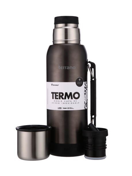 Termo Premium 1lt. Con base de Silicona Metalizado Negro