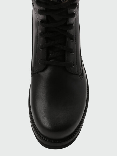 Moncler -Botas de cuero acordonadas, Vancouver Negro