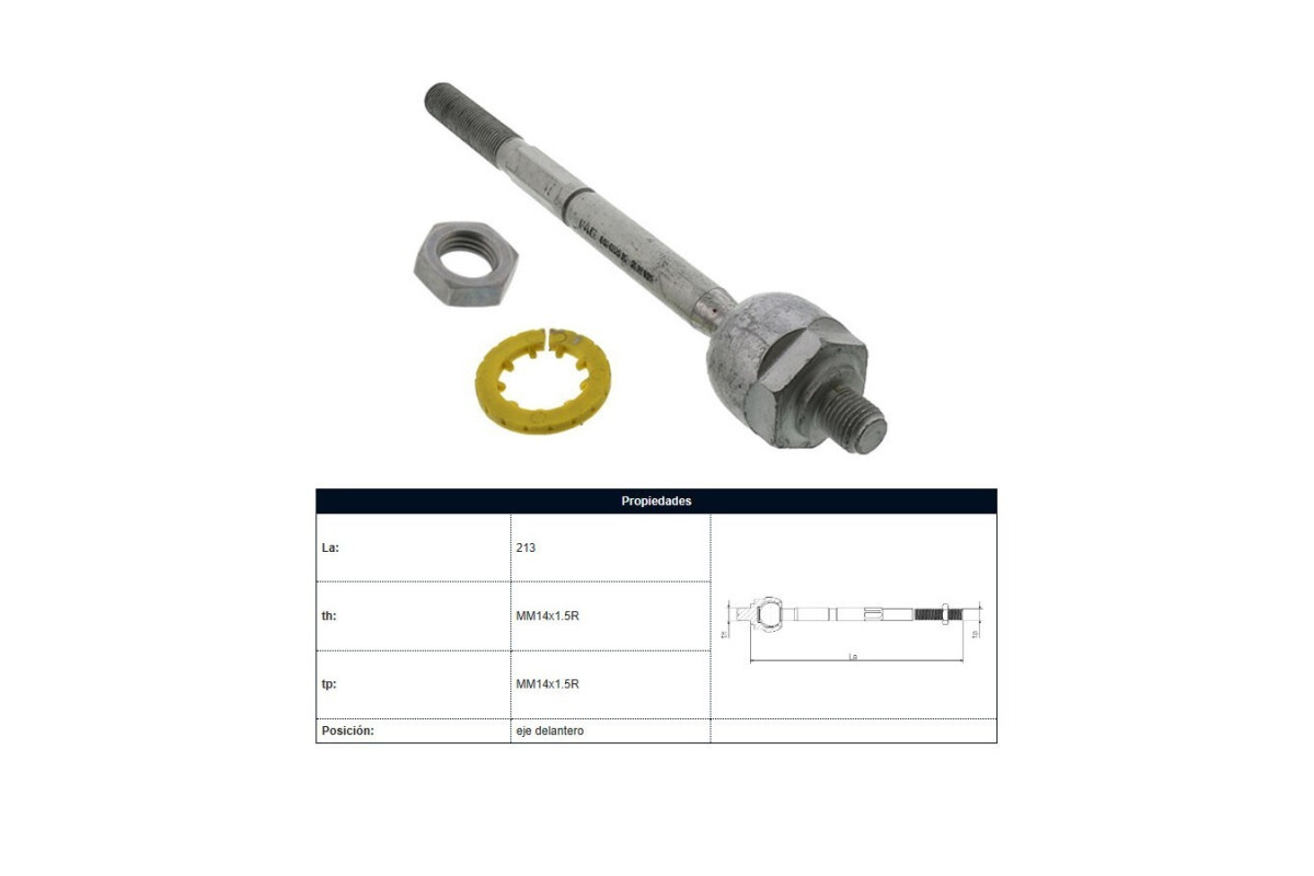 Mate Renault Megane/Fluence/Kangoo 08-25 Der/Izq Mate Renault Megane/Fluence/Kangoo 08-25 Der/Izq