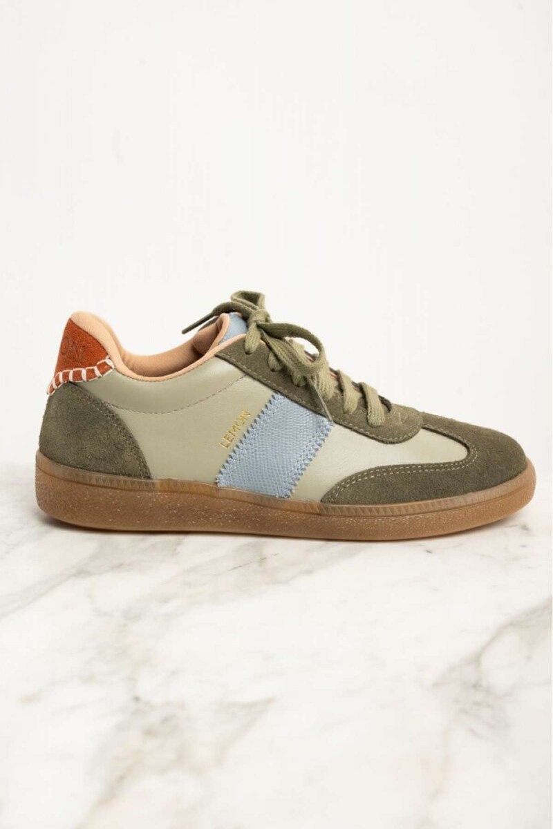 Zapatilla Cuero Combinada - Safari 