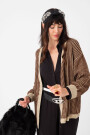 Cardigan con Lurex Marron