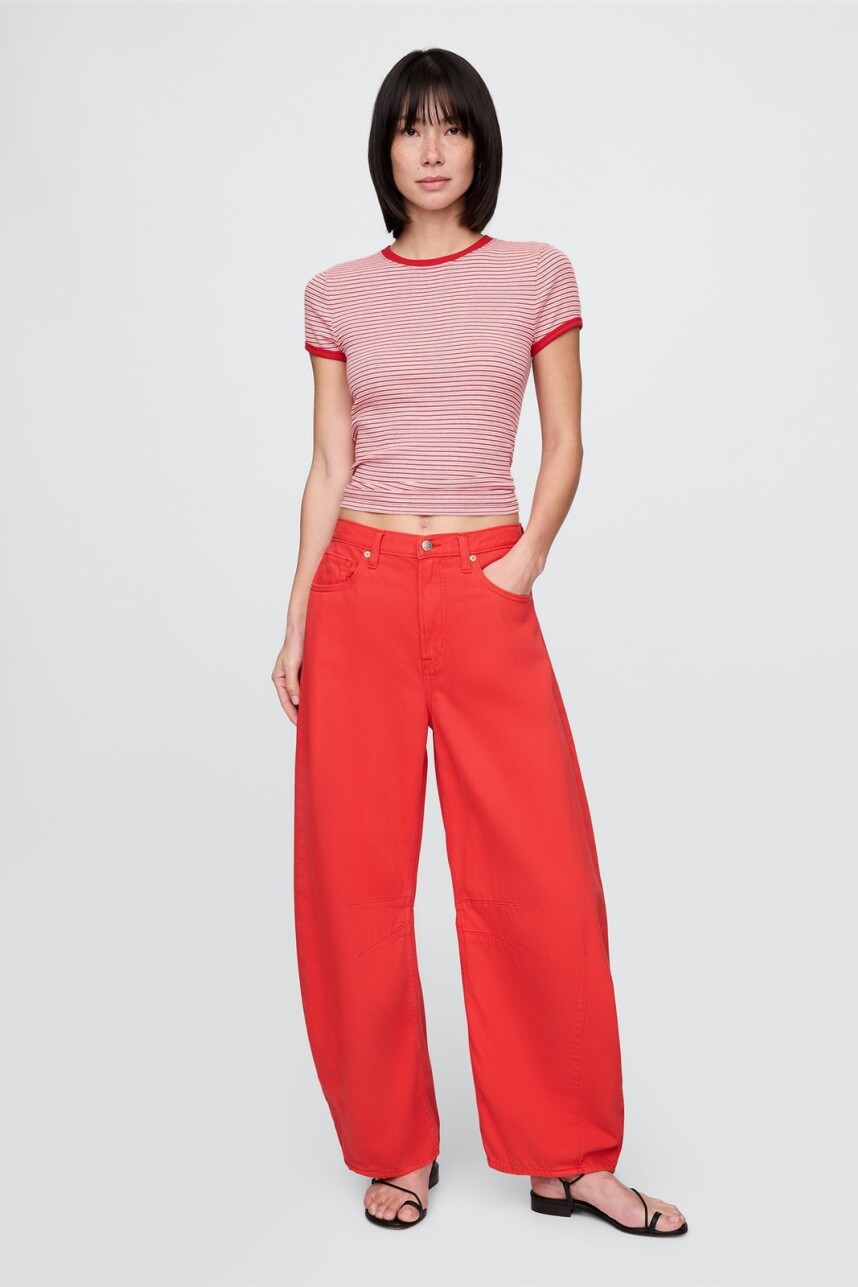 Jean Horseshoe Mujer Tomato Sauce