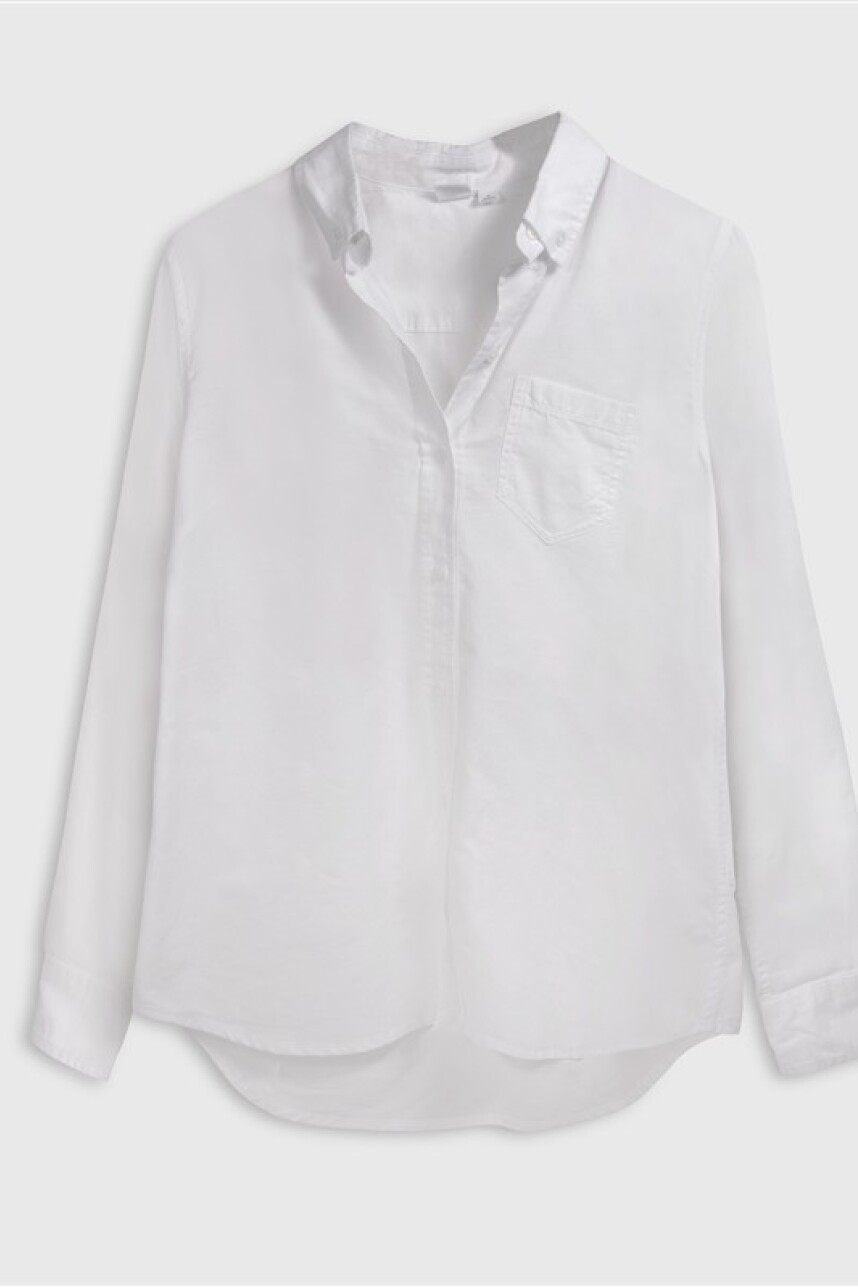 Camisa Oxford Mujer Optic White