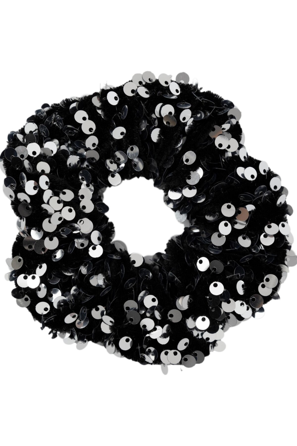 Gomita De Pelo Scrunchie Rimone silver