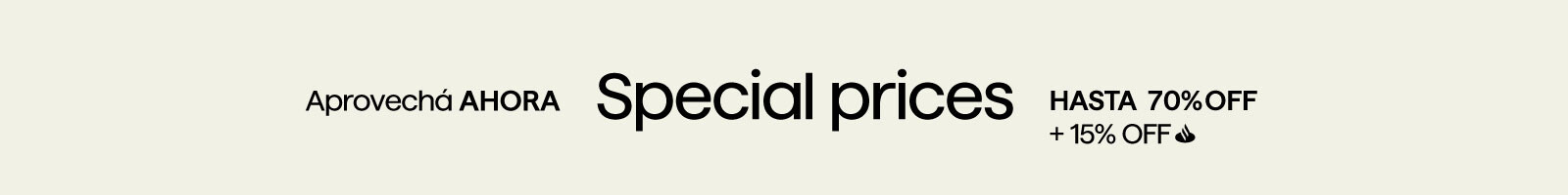 special prices