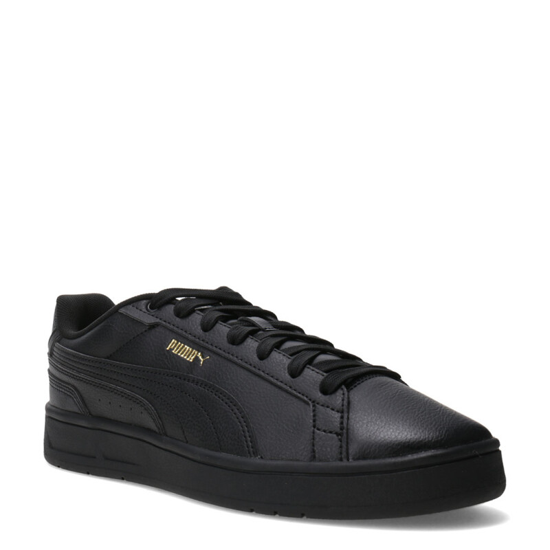 Championes de Hombre Puma Court Classico Negro - Dorado