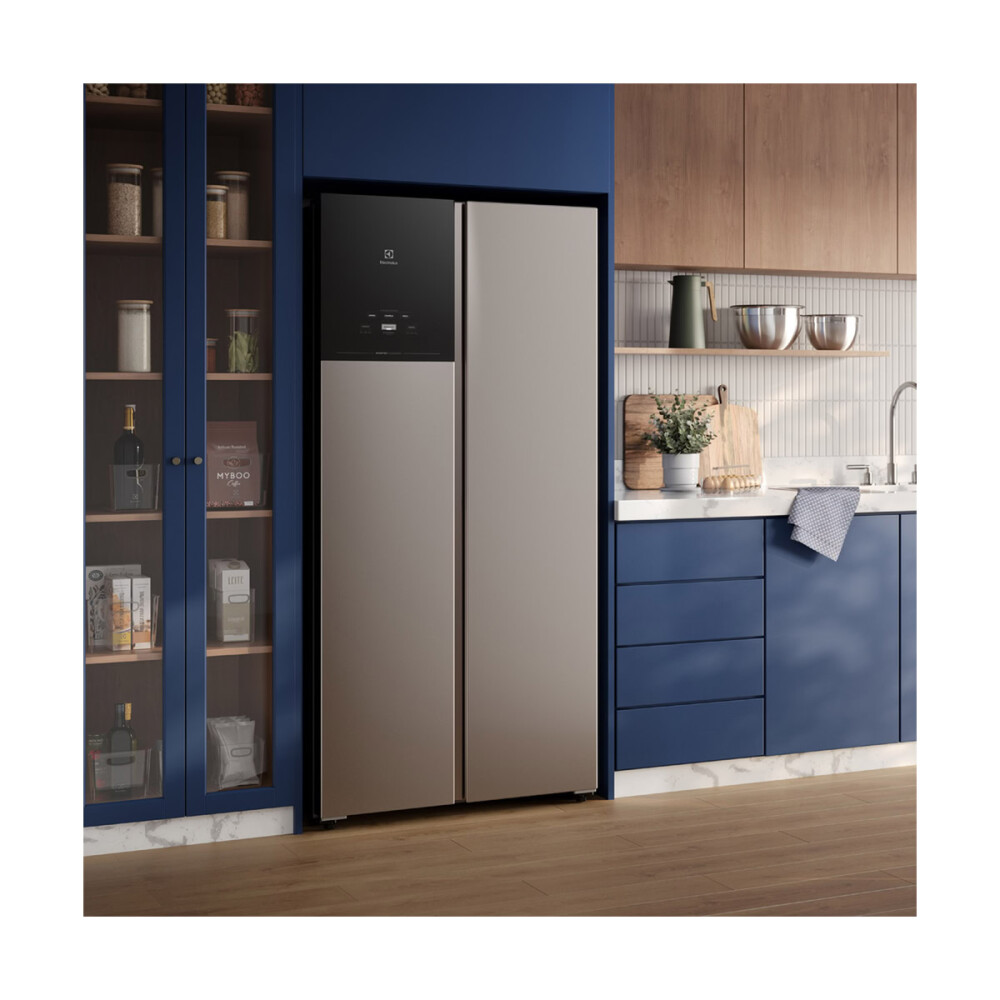 Heladera Electrolux SBS Inverter No Frost 440 Lts Inoxidable